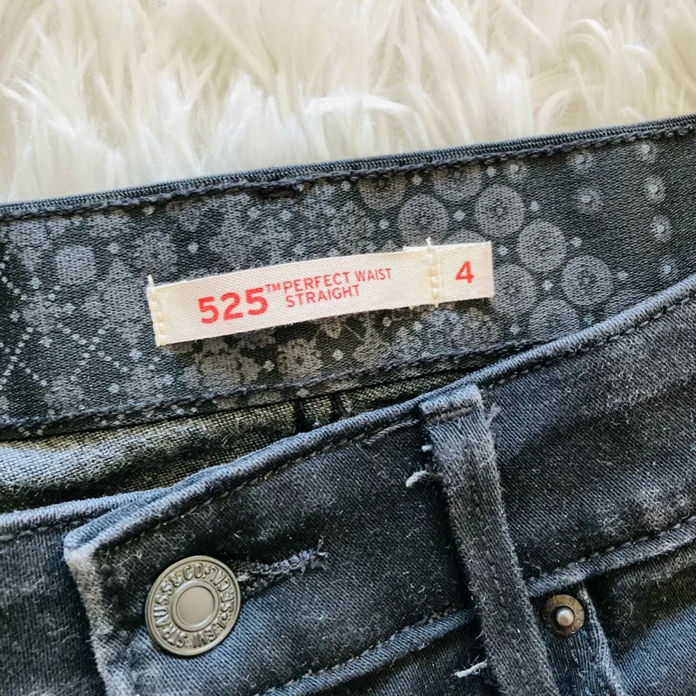 Levi’s 525 The Perfect Waist Straight Y2K Jeans - Picture 2 of 6